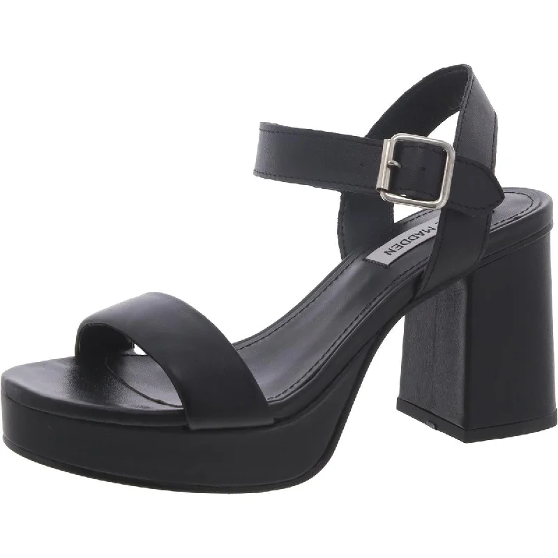 Everyday Shoes Promotion Steve Madden Womens Faux Leather Block Heel Platform Heels