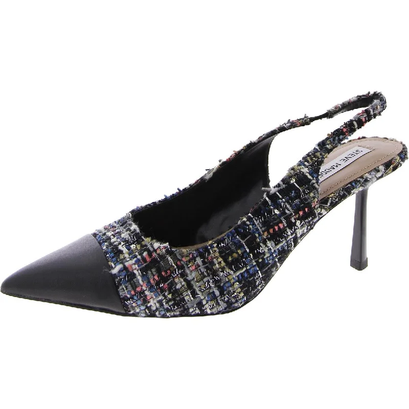 Hurry Before It's Gone Steve Madden Womens Kling Leather Pointed Toe Slingback Heels Hurry Before It's Gone Steve Madden Womens Kling Leather Pointed Toe Slingback Heels