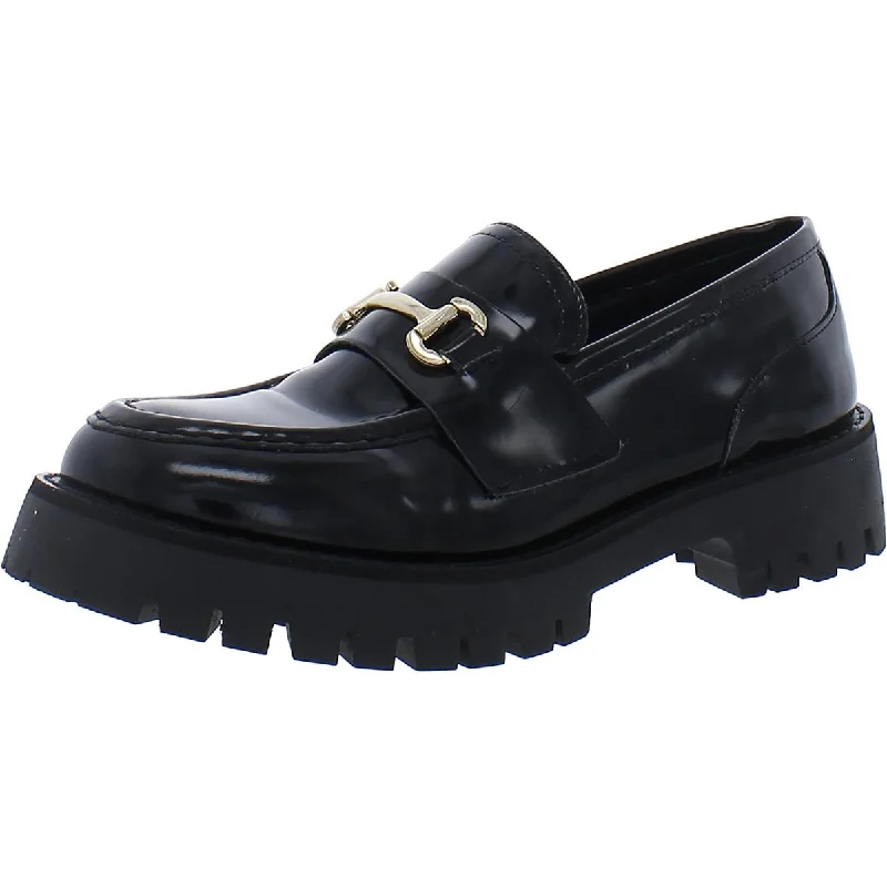 Women's Shoe Sale Steve Madden Womens Lando Lugged Sole Slip-On Loafer Heels