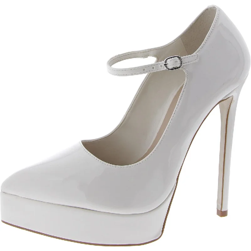 The Good Stuff Steve Madden Womens Masie Patent Pointed Toe Platform Heels