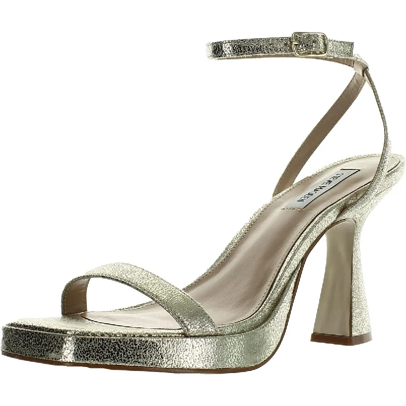 Comfortable Motion Flexible Shoes Steve Madden Womens Nicky Strappy Open Toe Pumps