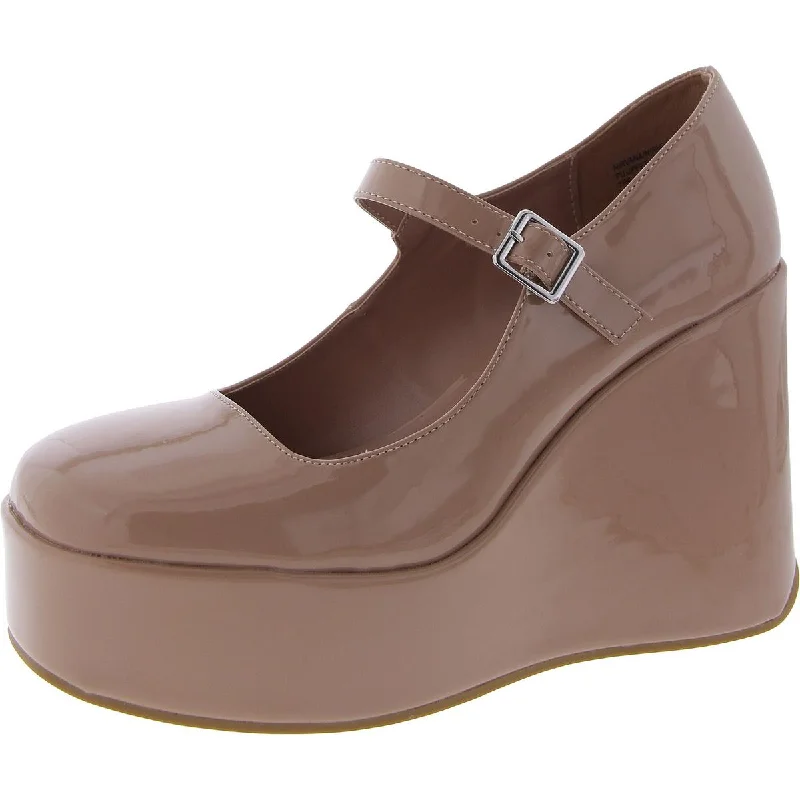 Mega Sale Steve Madden Womens Nirvana Patent Mary Jane Platform Heels