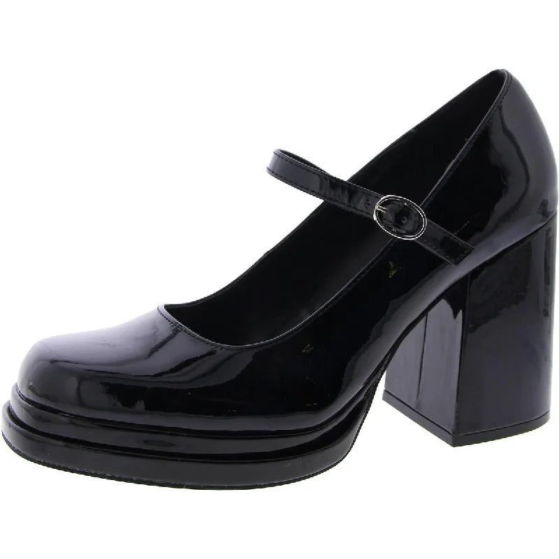Chic Style Steve Madden Womens Olivvia Patent Square Toe Mary Jane Heels