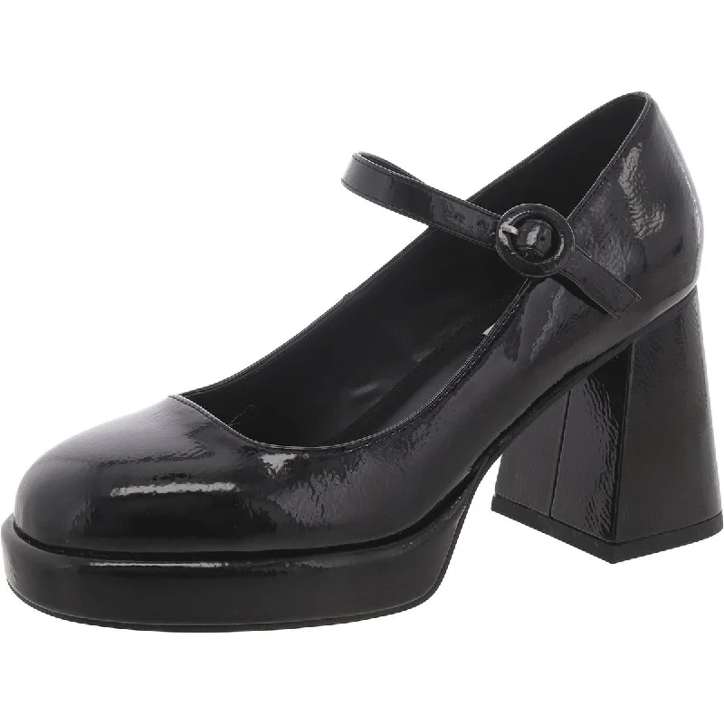 All-Day Comfort Shoes Sale Steve Madden Womens Wish Patent Square Toe Mary Jane Heels