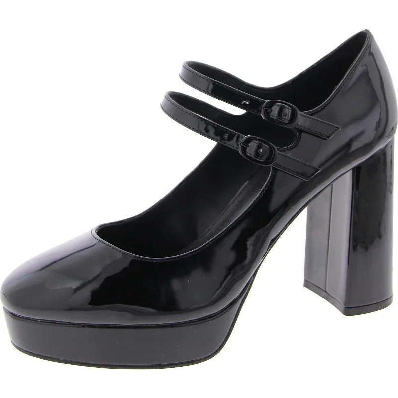 Hot Deals Steve Madden Womens Tiara Patent Mary Jane Platform Heels