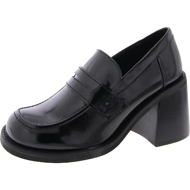 Flash Sale Now Steve Madden Womens Usual Patent Slip-On Loafer Heels