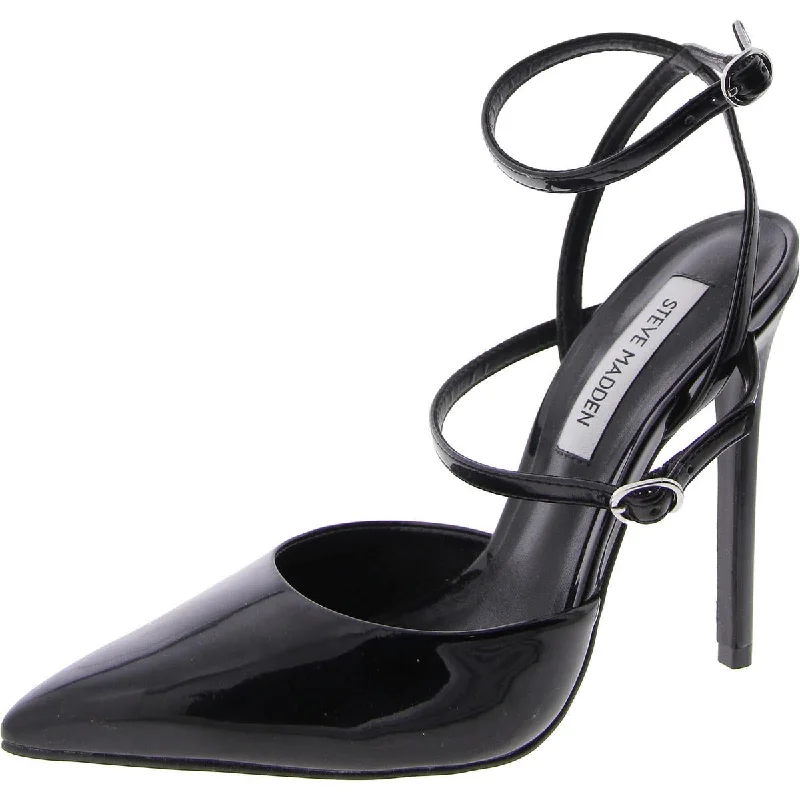 Exclusive Deals Online Steve Madden Womens Variety Patent Pointed Toe Ankle Strap