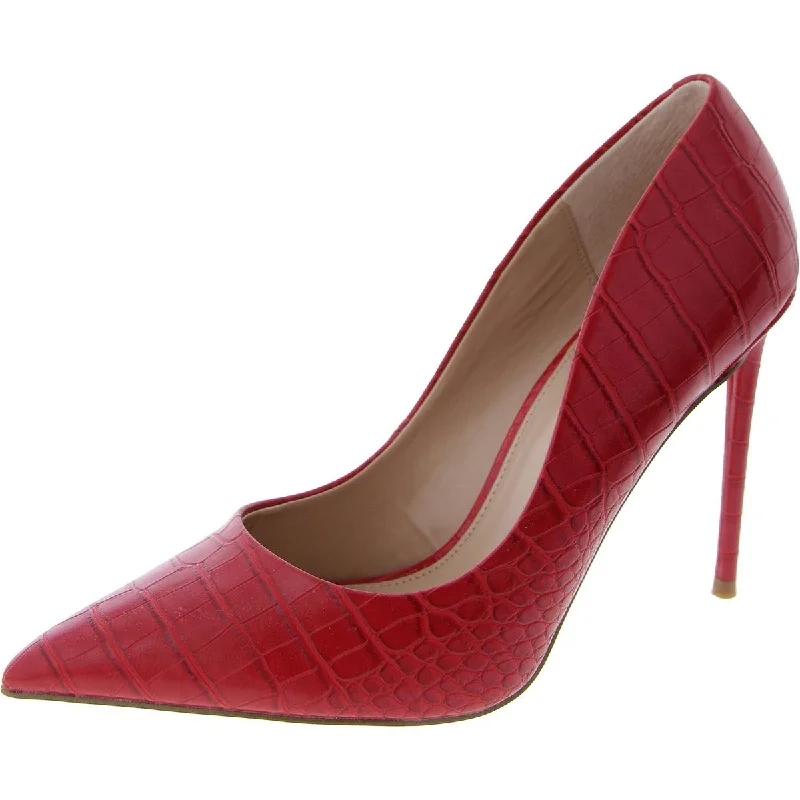 You'Ll Love Us Because Steve Madden Womens Vida Faux Leather Pointed Toe Pumps