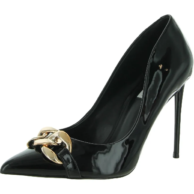 Easy Elegance Sales Steve Madden Womens Vitality Patent Slip On Stilettos