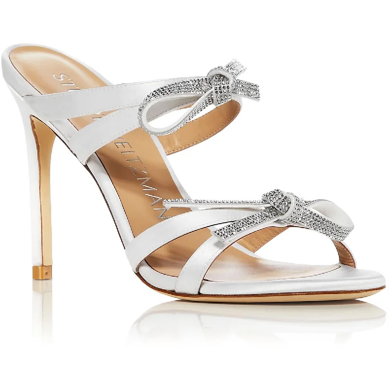 Outdoor Shoes Sale Stuart Weitzman Womens SW Bow 100 Slide Bow Strappy Slide
