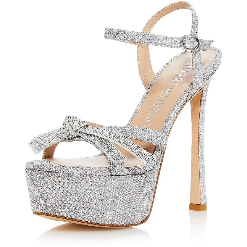 Sale Event, Prices Rock Stuart Weitzman Womens SW MGA BOW PLATFORM SANDAL Open Toe Pumps