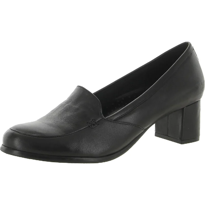 Chic Style, Always In Vogue Trotters Womens Cassidy Leather Slip on Loafer Heels
