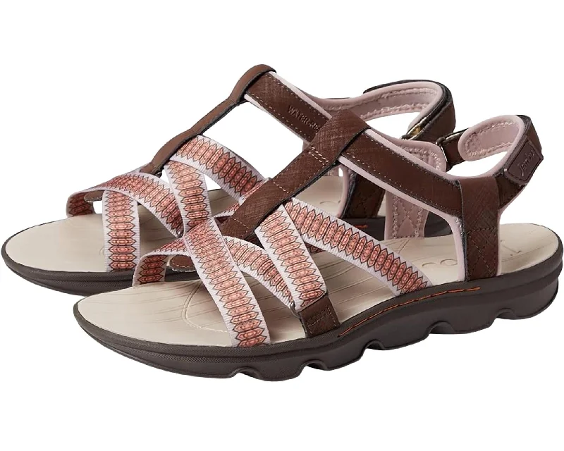 Exclusive Discount Women Bay Encore Sandals In Dark Brown/taupe