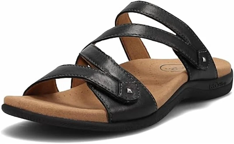 Non-Slip Work Shoes Sale Women Double U Strap Sandal In Black