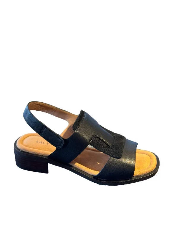 High-Quality Casual Shoes Women Maxim Sandal In Black/black Lizard