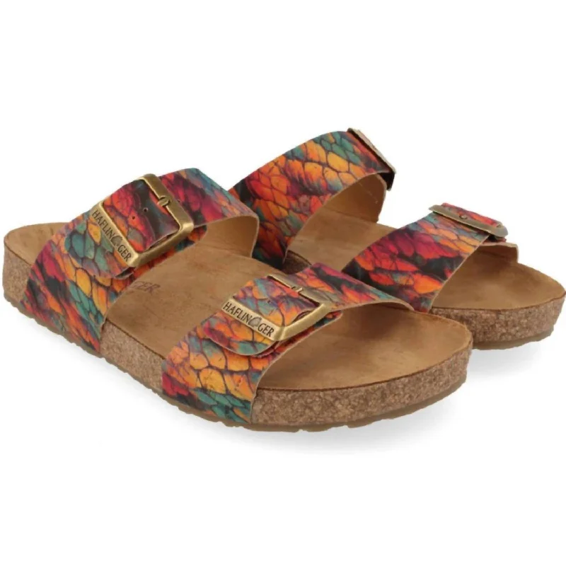 Vintage-Inspired Shoes Deal Women's Andrea Sandal In Feather Cork-Multi