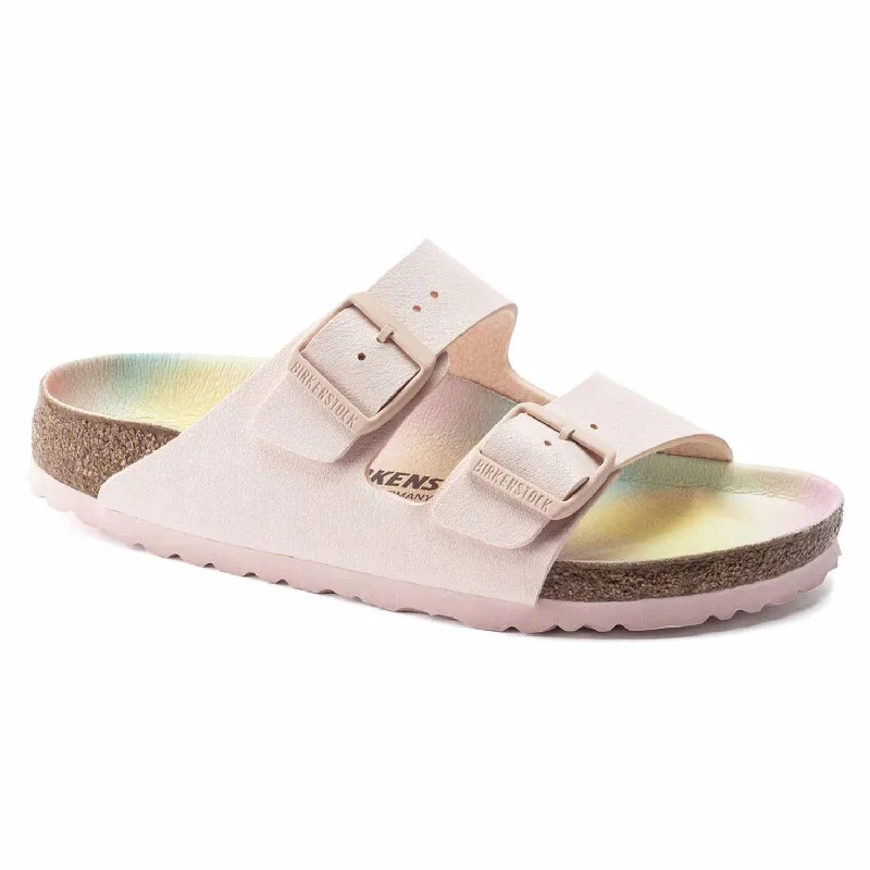 Ultra-Soft Flats Deal Women's Arizona Vegan Sandal - Narrow Width In Light Rose