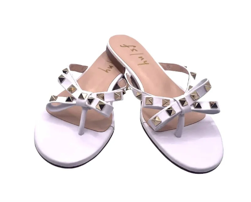 Holiday Discount Women's Bina Slip-On Sandal In White