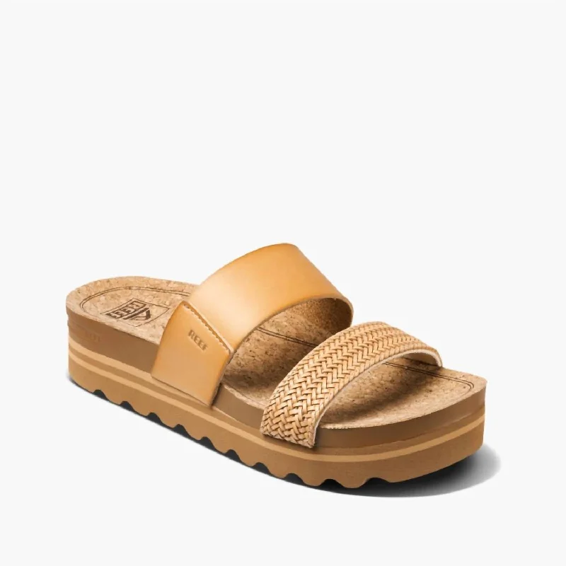 Comfortable Breathable Running Shoes Women's Cushion Vista Hi Sandal In Natural Braid