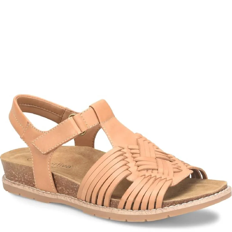 All-Day Comfort Shoes Women's Gladia Sandal - Medium Width In Luggage