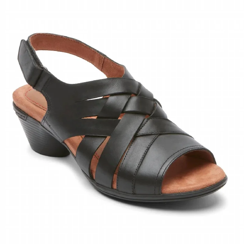 Bold Style Discounts Women's Laurel Woven Sandal - Medium Width In Black