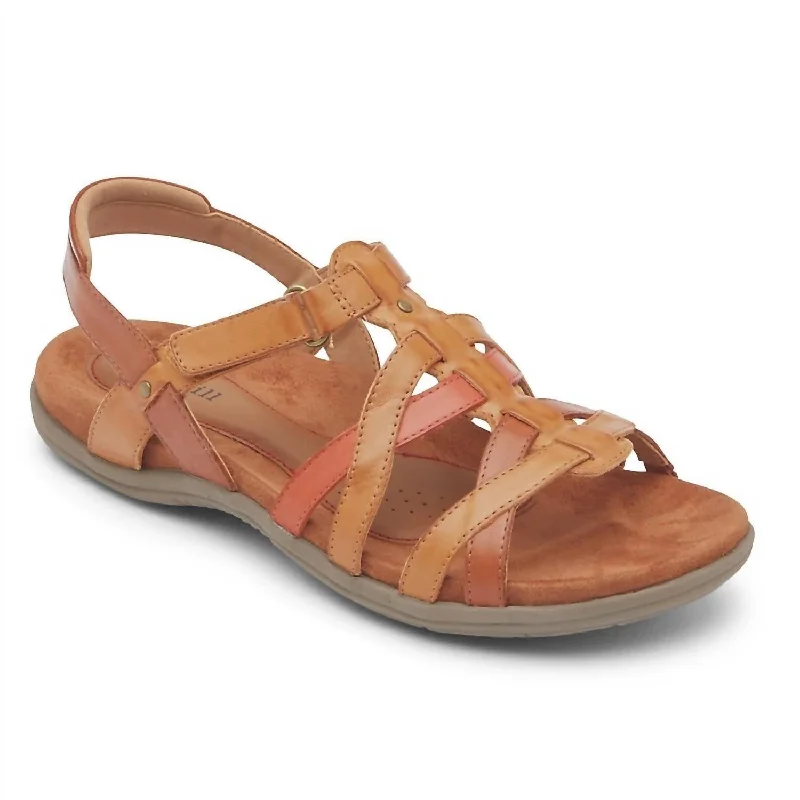 Lightweight Fashion Shoes Women's Rubey Woven Sandal In Tan