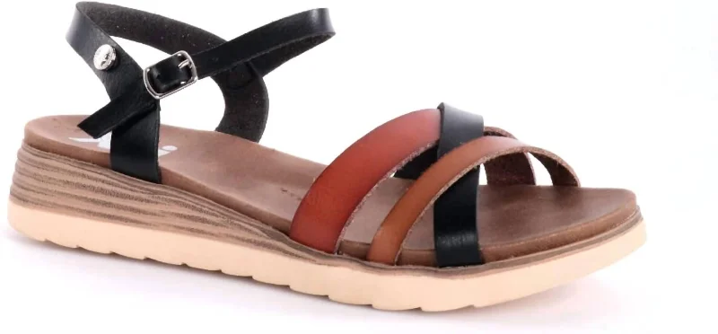 Trend Alert Women's Strappy Comfort Sandals In Multicolor