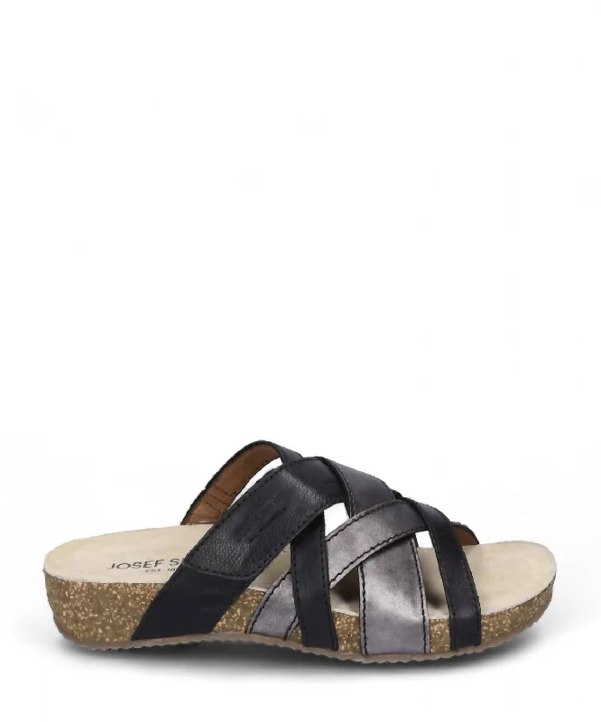 Hurry Before It's Gone Women's Tonga 74 Sandal In Black/kombi