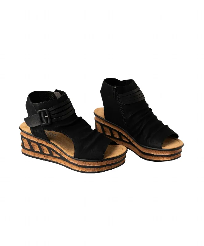 Exclusive Sale Women's Wedge Sandal In Black