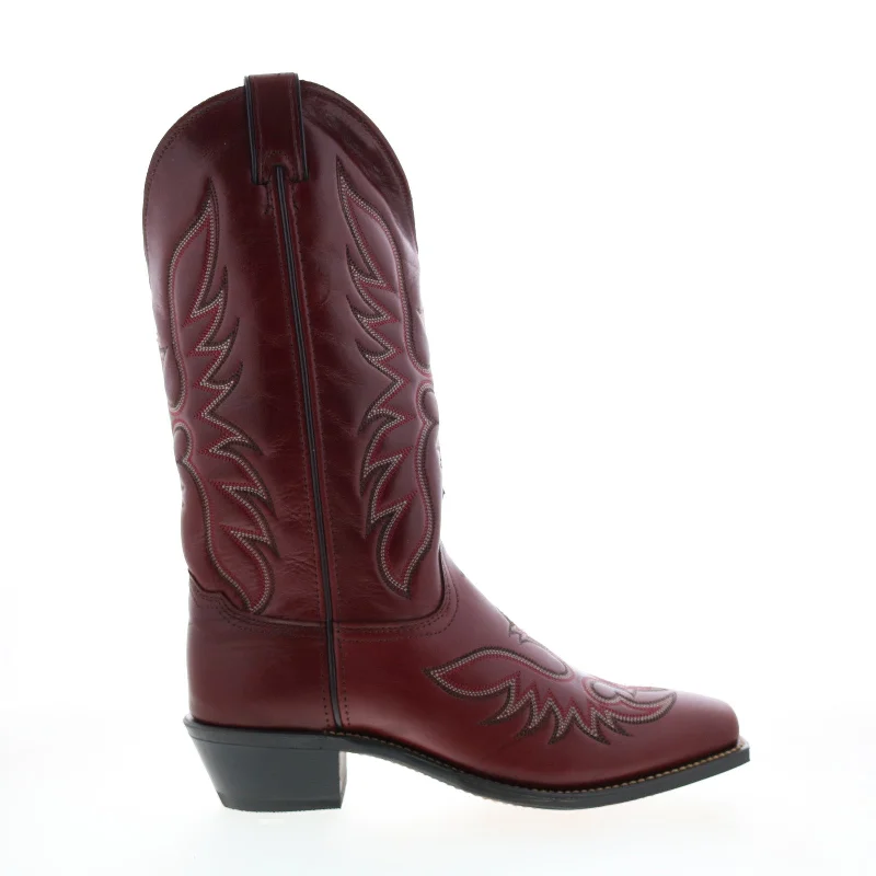 Luxury Women's Shoes Abilene Boots 9105 Womens Red Leather Slip On Cowboy Western Boots Luxury Women's Shoes Abilene Boots 9105 Womens Red Leather Slip On Cowboy Western Boots