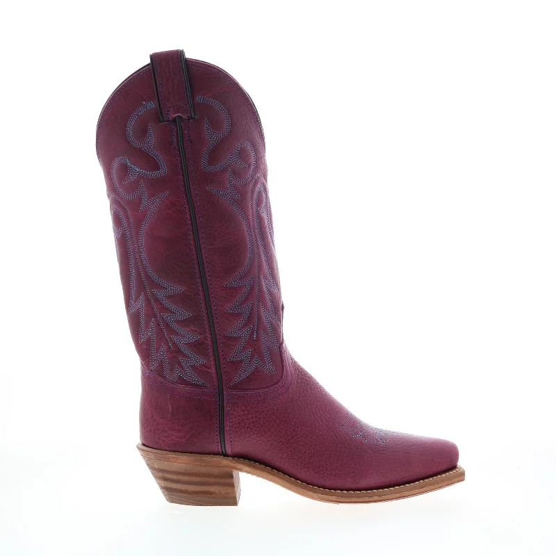 Designer Women's Shoes Abilene Boots 9271 Womens Purple Leather Slip On Cowboy Western Boots Designer Women's Shoes Abilene Boots 9271 Womens Purple Leather Slip On Cowboy Western Boots