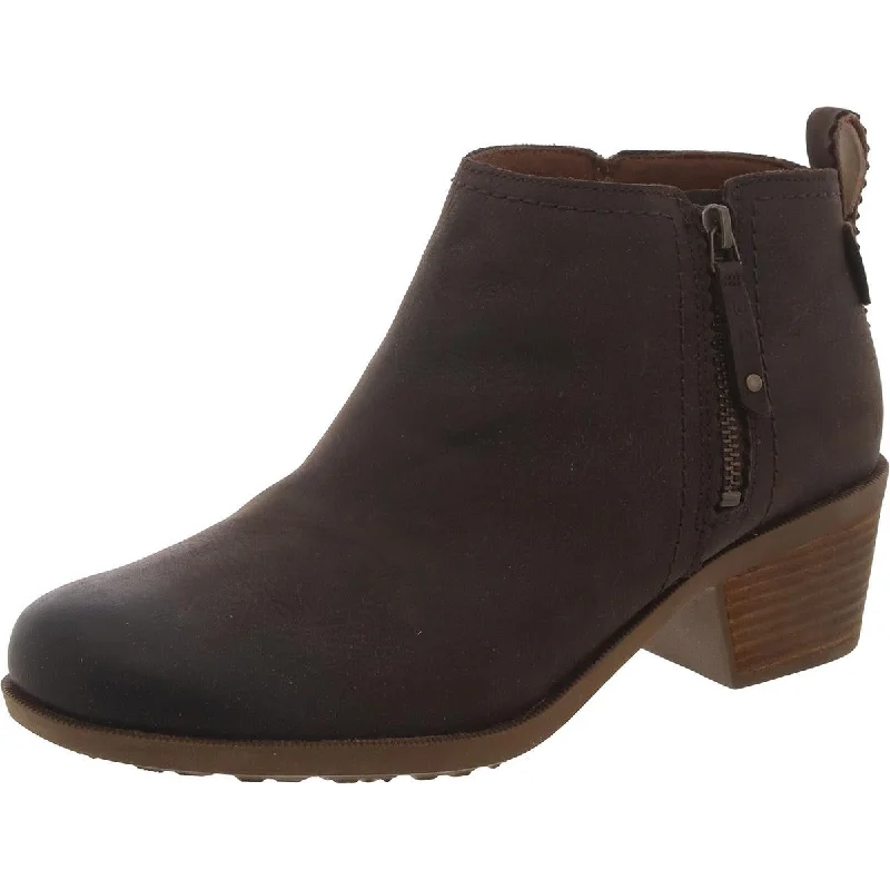 Huge Price Cut Anaya Womens Leather Booties Ankle Boots