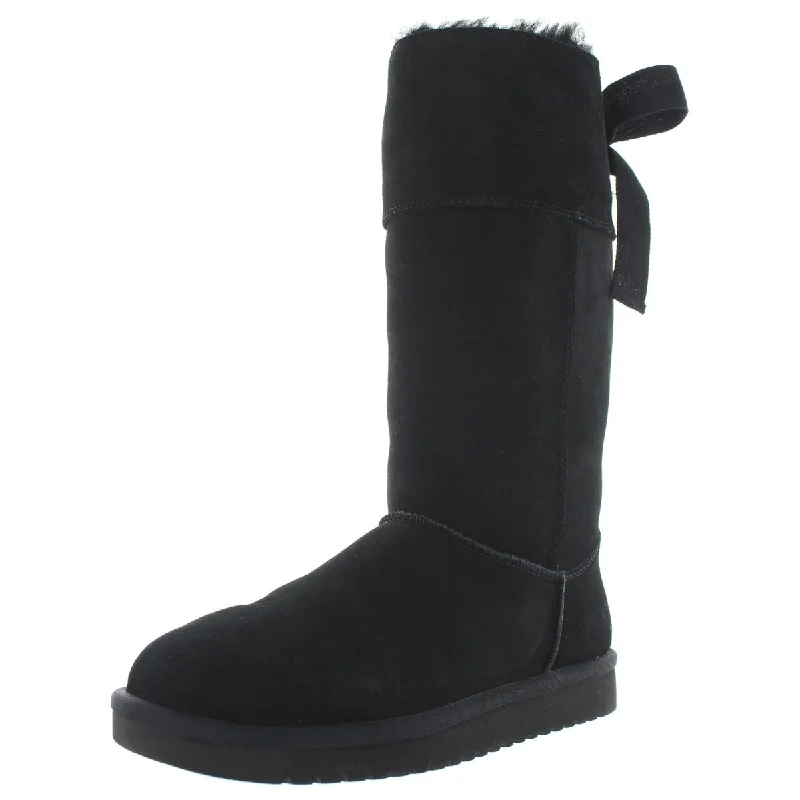 Limited Time Offer Andrah Tall Womens Suede Tall Winter Boots