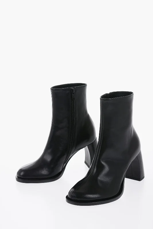 Romantic Fashion Discounts Ann Demeulemeester Leather Lisa Ankle Boots With Curved Heel 9Cm Romantic Fashion Discounts Ann Demeulemeester Leather Lisa Ankle Boots With Curved Heel 9Cm