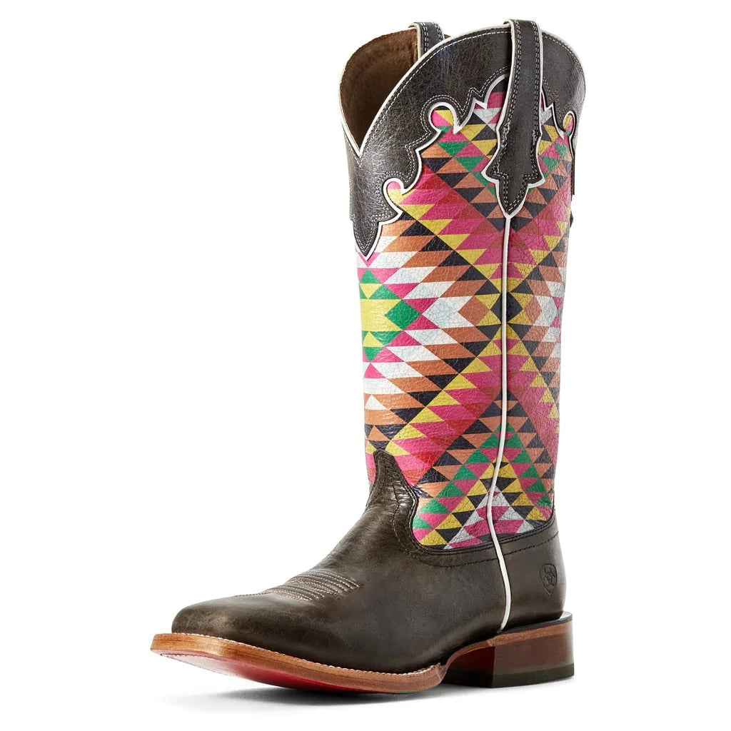 New Season Fashion Preview Sale Ariat Iron Grey Aztec Square Toe