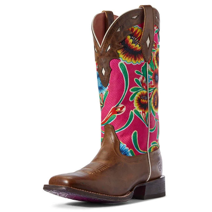 The Latest Trends Ariat Women's Pink Circuit Champion Square Toe Boot