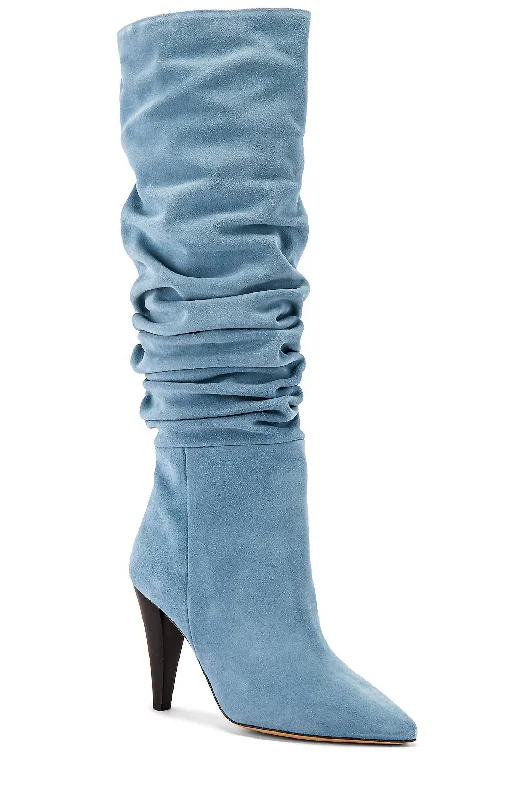Comfortable Travel Shoes Bailey Boot In Light Blue