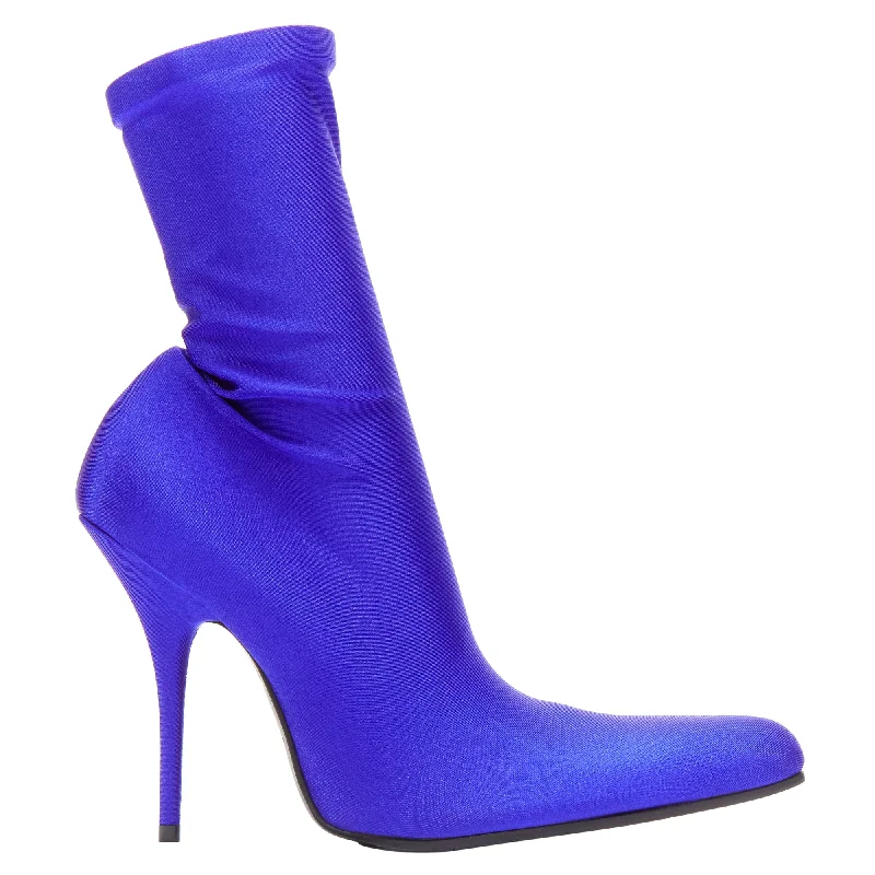 Vintage Style Deals Balenciaga Demna lycra high heeled sock boots Kim Kardashian