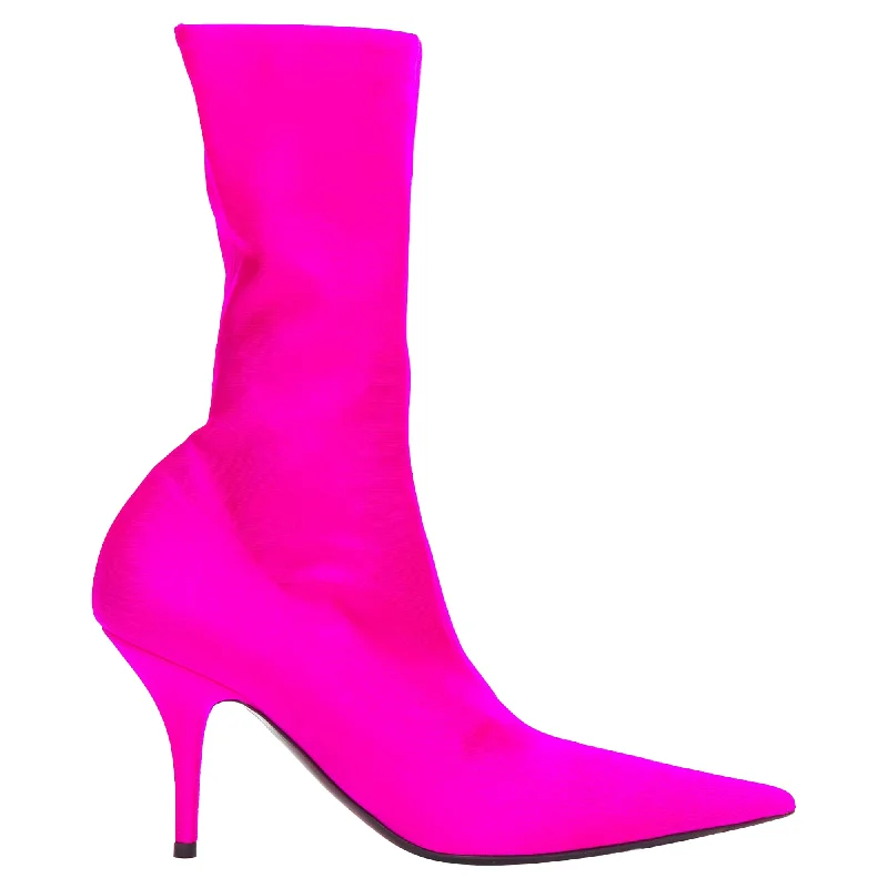 Glamorous Fashion Offers Balenciaga knitife neon lycra pointed sock boots Kim Kardashian