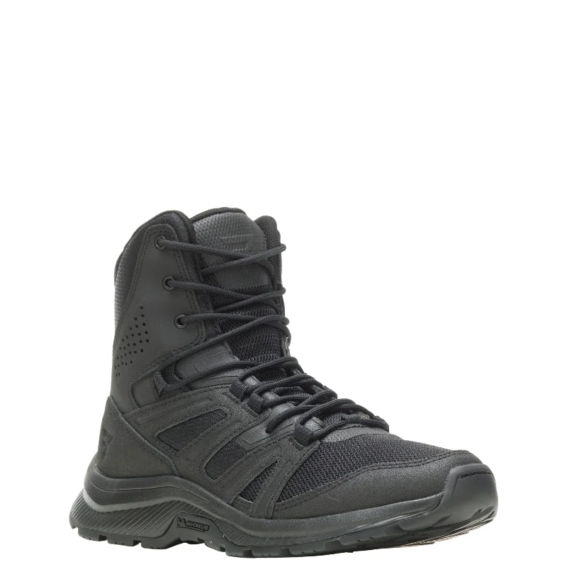 Chic Style Bates Rallyforce Tall Side Zip E04560 Womens Black Leather Tactical Boots