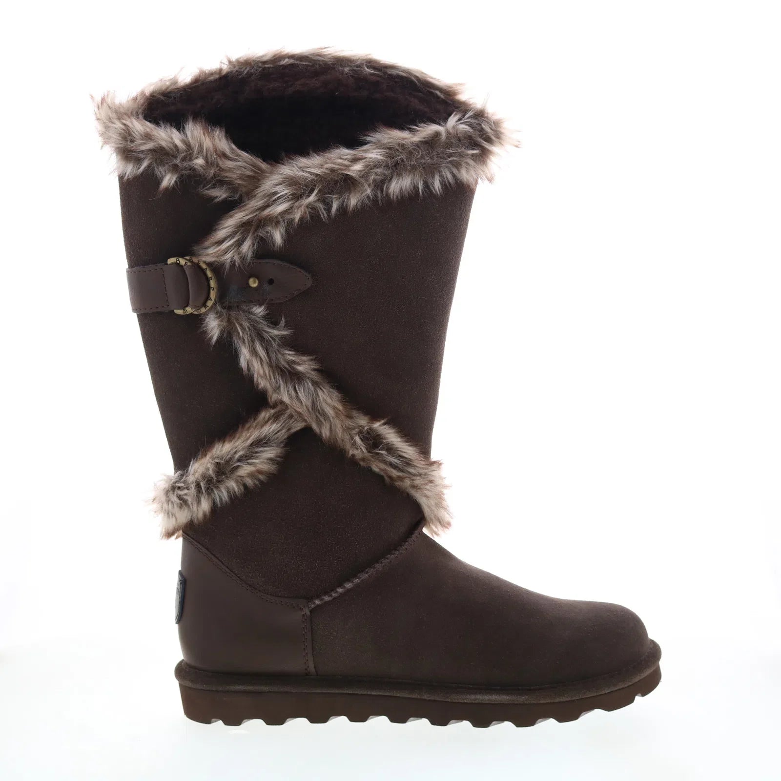 Holiday Glam Bearpaw Sheilah 2139W-205 Womens Brown Suede Slip On Casual Dress Boots Holiday Glam Bearpaw Sheilah 2139W-205 Womens Brown Suede Slip On Casual Dress Boots