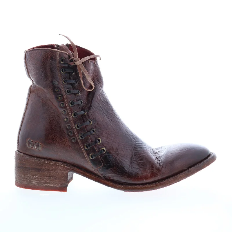Flash Sale Online Bed Stu Aldina F328016 Womens Brown Leather Zipper Casual Dress Boots