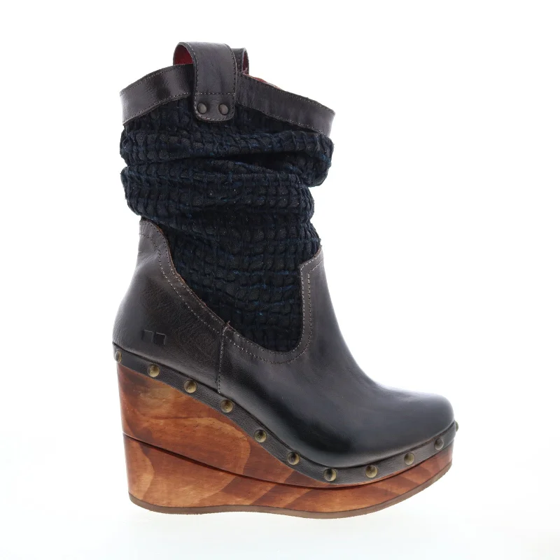 Comfortable Slip-Resistant Shoes Bed Stu Bruges II F328022 Womens Black Leather Slip On Casual Dress Boots Comfortable Slip-Resistant Shoes Bed Stu Bruges II F328022 Womens Black Leather Slip On Casual Dress Boots
