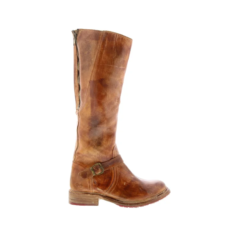 Casual Yet Chic Sales Bed Stu Glaye F315401 Womens Brown Leather Zipper Mid Calf Boots