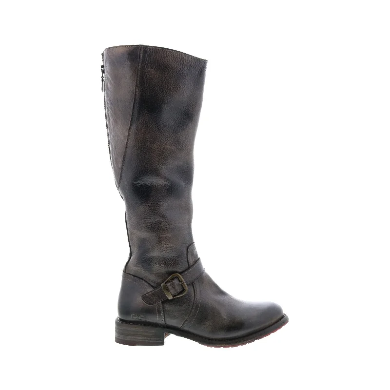 Don't Miss Out Bed Stu Glaye F315401 Womens Gray Leather Zipper Knee High Boots