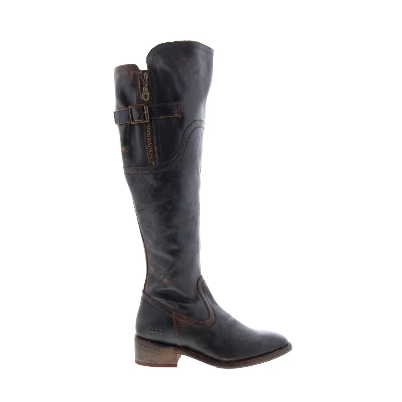 Comfortable Stretch Shoes Promotion Bed Stu Kathleen F393027 Womens Black Leather Zipper Knee High Boots Comfortable Stretch Shoes Promotion Bed Stu Kathleen F393027 Womens Black Leather Zipper Knee High Boots