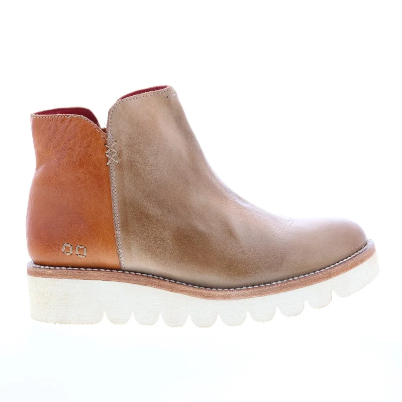 Flash Sales Bed Stu Lydyi F395501 Womens Brown Leather Zipper Casual Dress Boots