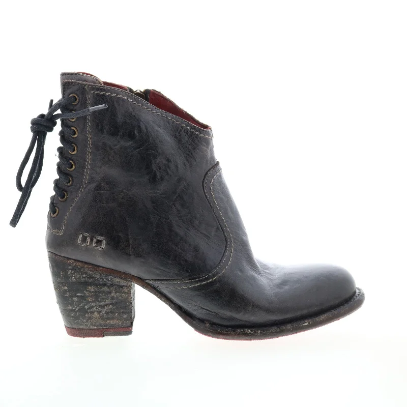 Vibrant Style Promotions Bed Stu Xena F393017 Womens Black Leather Zipper Ankle & Booties Boots Vibrant Style Promotions Bed Stu Xena F393017 Womens Black Leather Zipper Ankle & Booties Boots