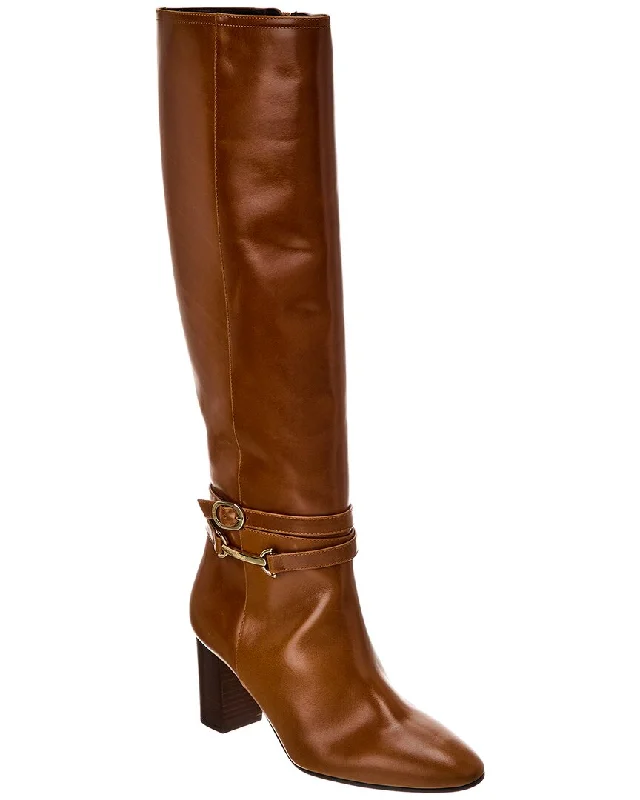 Limited Time Deal Bruno Magli Adriana Leather Knee-High Boot