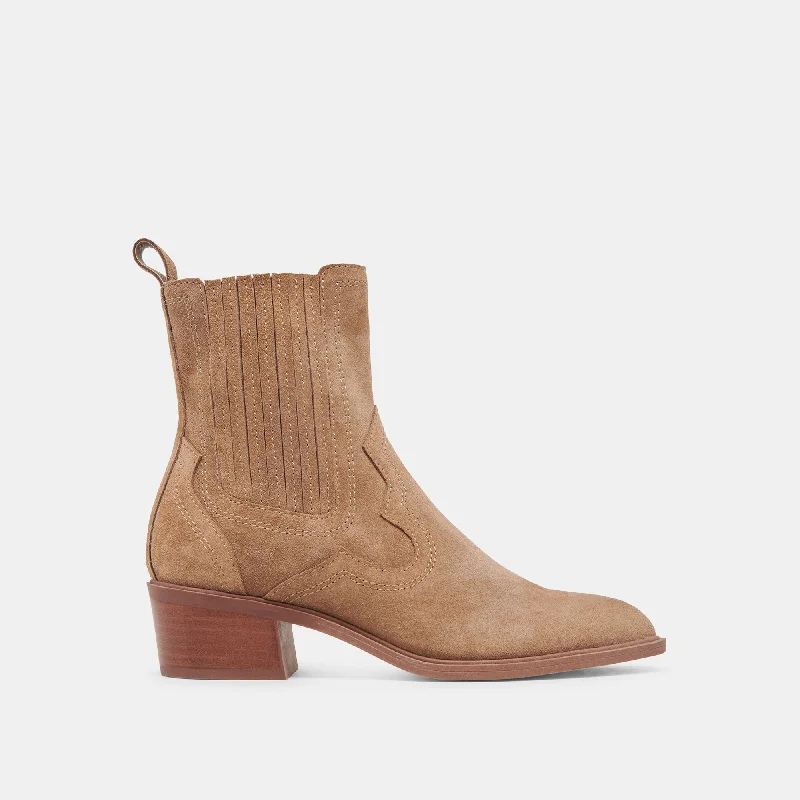Chic And Edgy BRYLEE H2O BOOTIES MUSHROOM SUEDE